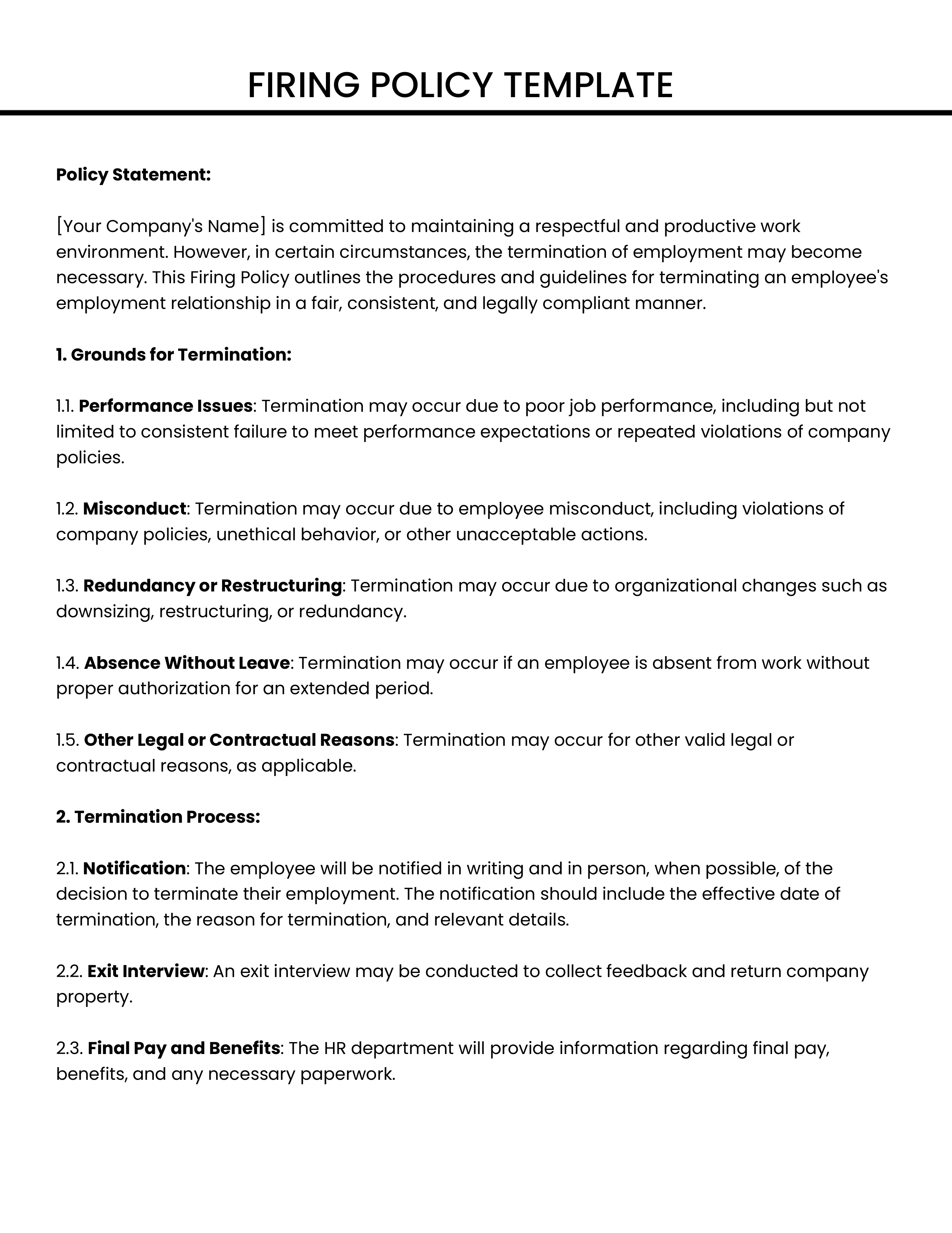 Firing Policy Medusa Store firing-policy-medusa-store